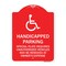 Signmission Handicapped Parking Special Plate Required Unauthorized Vehicles May Be Removed at Ow, RW-1824-23913 A-DES-RW-1824-23913 - alternate 1